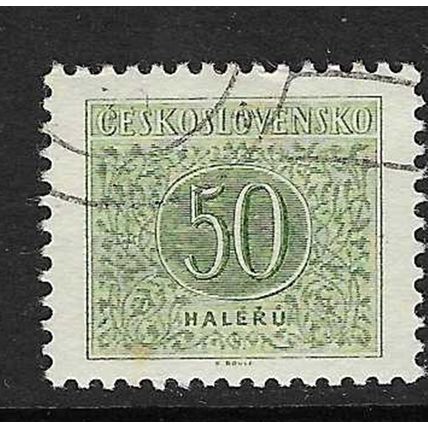 CZECHOSLOVAKIA 1954 POSTAGE DUES 50h USED