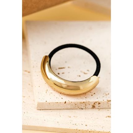 Gold Plated U-Shape Decor Vintage Hair Scrunchie