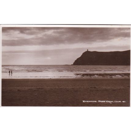 EC978 PORT ERIN - EVENTIDE . PRINTED POSTCARD