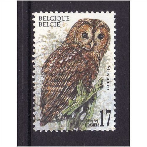BELGIUM 1999 SG 3479 17F TAWNY OWL FINE USED