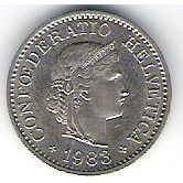 SUISSE 10 RAPPEN 1983