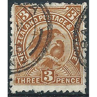 New Zealand 1898 SG251 3d Yellow-Brown Fine Used . ...