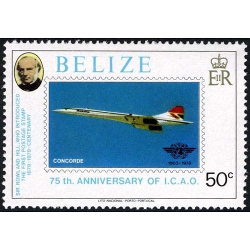 Belize 1979 Rowland Hill ICAO 50c Concorde Unmounted Mint NHM SG 506 stamp