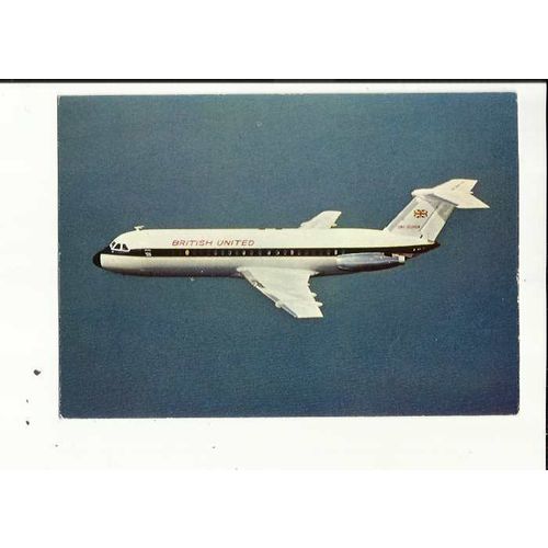Aviation BRITISH UNITED 1-11 Postcard by Dixon (T 6297)