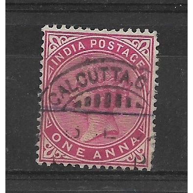 India.SG115 1a Carmine.Fine Used.Jan19