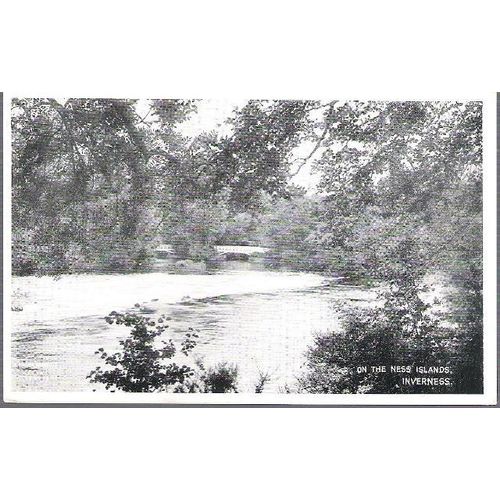 Inverness, Highland - Ness Islands - JB White postcard c.1930s