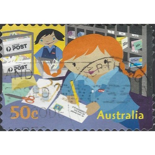 AUSTRALIA, Postie Kate sortin, blue & violet 2006, 50c