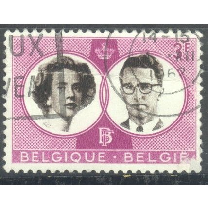 Belgium 1960 - SG1766 - 3f sepia & purple - King Baudouin & Queen Fabiola - used