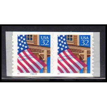 2915Av 32c U.S. Flag Over Porch Fine MNH CNP Left 99999 11x10 PA1778