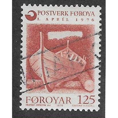 FAR 1976 125o 'INAUGURATION OF FAROESE POST OFFICE' FINE USED (EBID74-932)