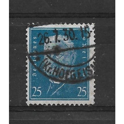 Germany.SG435 25pf Pres van Hindenburg (Blue).Fine Used.Nov21