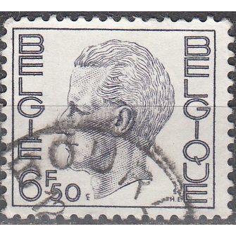 Belgique 1974 Michel 1796Y O Cote (2008) 0.15 Euro Roi Baudouin Cachet rond
