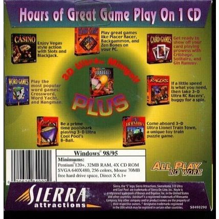 3-D ULTRA MINIGOLF + BONUS (PC-CD, 1996) for Windows 98/95 - NEW CD in SLEEVE