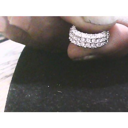 Vintage Monet Crystal Hoop Earring