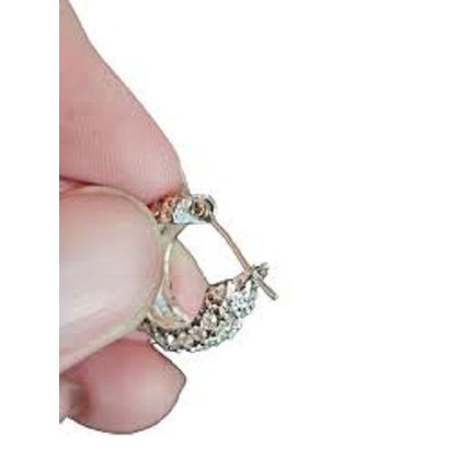 Vintage Monet Crystal Hoop Earring