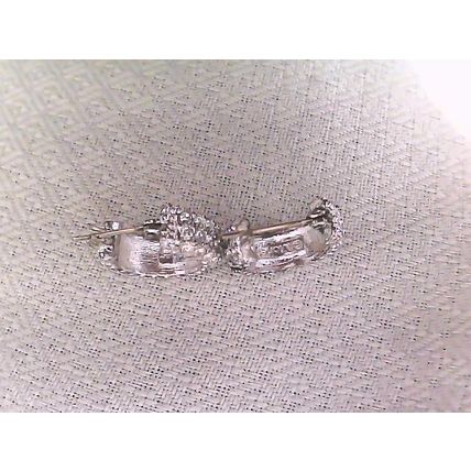 Vintage Monet Crystal Hoop Earring