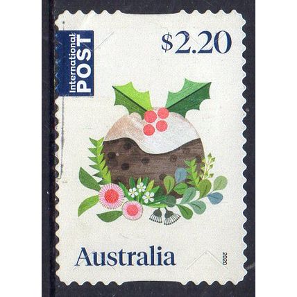Australia 2020 Christmas - Christmas Pudding $2.20 Int'national Post s/a Used