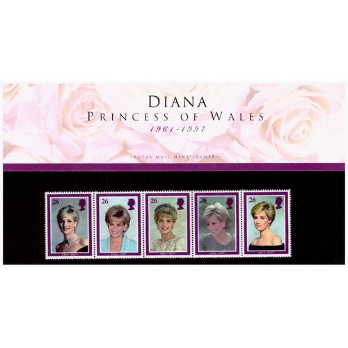 1998 GB "Princess Diana" Welsh Language & English Language Presentation Packs