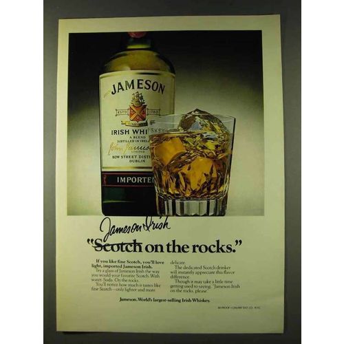 1979 Jameson Irish Whiskey Ad - On The Rocks
