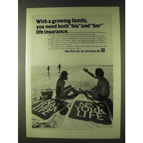 1979 New York Life Insurance Ad - Growing Family