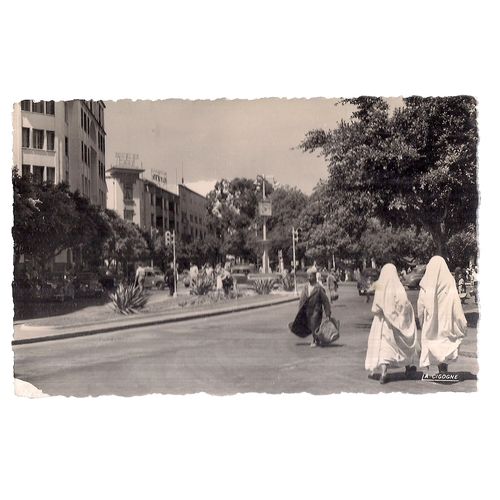 PLACE DE FRANCE, TANGIER, TANGER, MOROCCO unused vintage postcard =