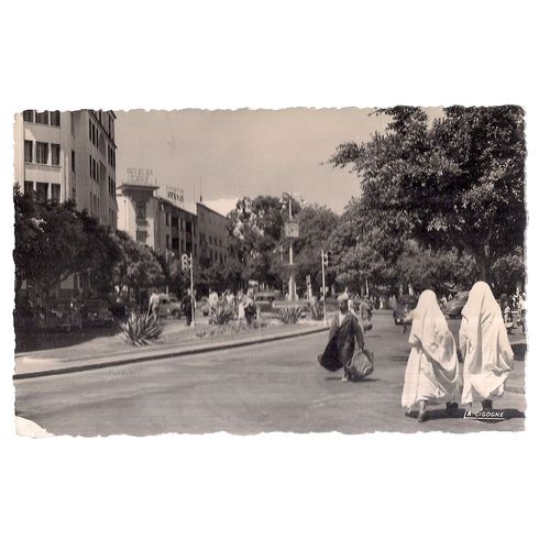 PLACE DE FRANCE, TANGIER, TANGER, MOROCCO unused vintage postcard #