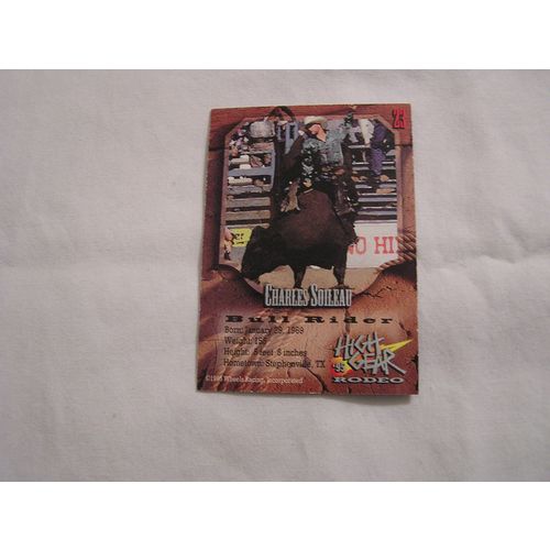 Charles Soileau 1995 High Gear Rodeo Silver base NO. 23