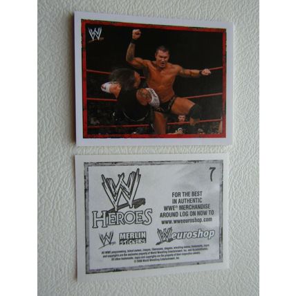 Topps - Merlin 2008 WWE Heroes Wresting Stickers 1-216 & P1-P15 Variants (EB2)