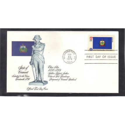 FDC Fleetwood 1646 13c Vermont (Cachet-U/A) CV39718
