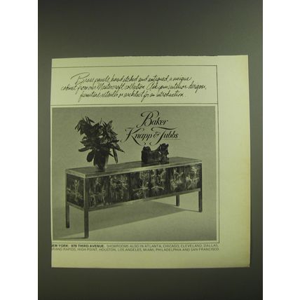 1974 Baker Knapp & Tubbs Mastercraft Collection Cabinet Advertisement