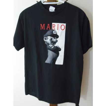 Mario Men's Medium T-Shirt by Delta Pro Weights . Nintendo Gamer Gaming