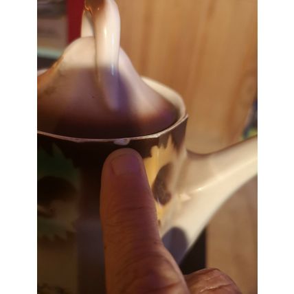 Coffee Pot Floral Design