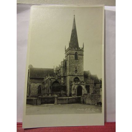 CHURCH of St. CYRIAC, LACOCK. WILTSHIRE unused vintage postcard RP /