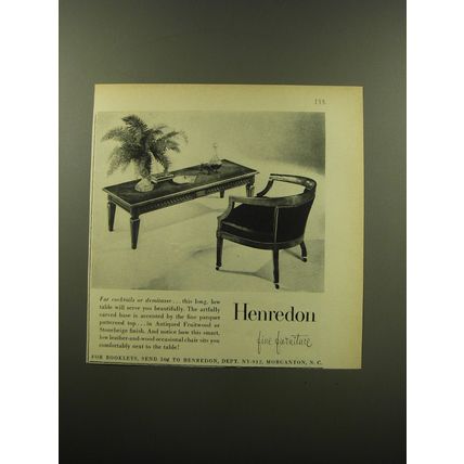 1959 Henredon Furniture Advertisement