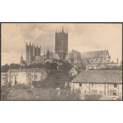 Lincoln Cathedral, Lincolnshire, c.1930 - Smith RP Postcard