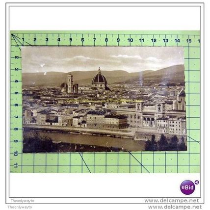 PANORAMA (2), FIRENZE (FLORENCE), ITALY, Postcard