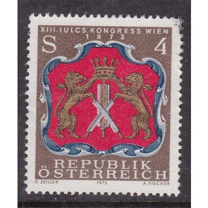 Austria 1973 Leather Chemists Societies 4s Fine Used SG 1667 VGC