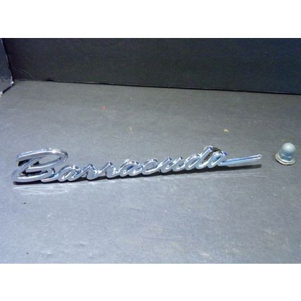 1968 Plymouth Barracuda Fender Emblem OEM 2898938