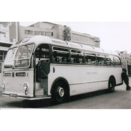 Black & White Photograph of United Counties Omnibus Co. Ltd. - OBD 90