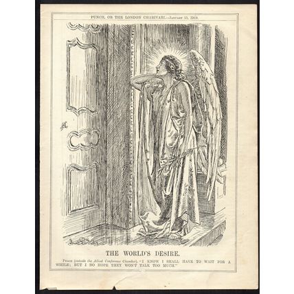 WORLD’S DESIRE 1919 John Bernard Partridge PUNCH CARTOON PAGE