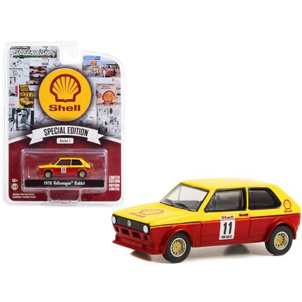 1978 Volkswagen Rabbit #11 Pro Rally Yellow and Red "Shell Oil" "Shell Oil Sp...