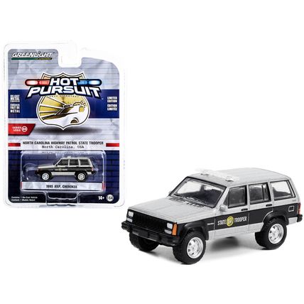 1995 Jeep Cherokee Black and Silver Metallic "North Carolina Highway Patrol S...