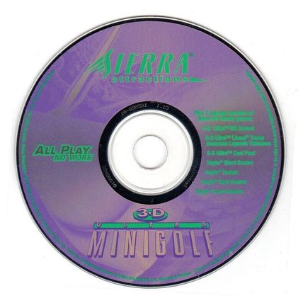 3-D ULTRA MINIGOLF + BONUS (PC-CD, 1996) for Windows 98/95 - NEW CD in SLEEVE