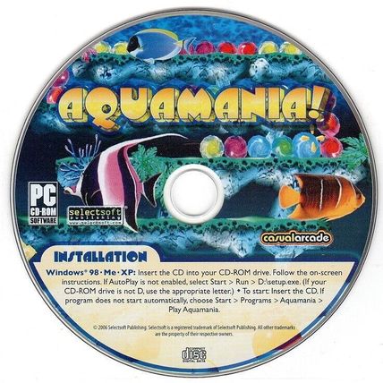 AQUAMANIA! (PC-CD, 2006) for Windows 98/Me/2000/XP/Vista - NEW CD in SLEEVE