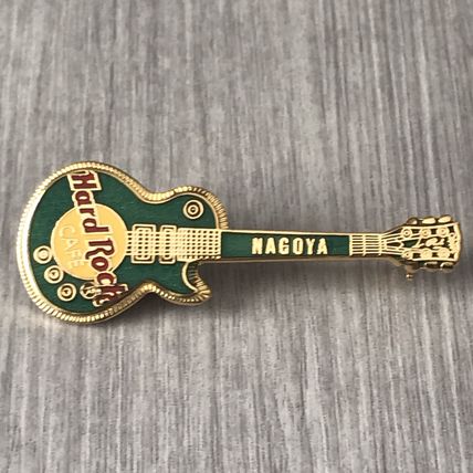 Hard Rock Cafe NAGOYA Gibson Les Paul Green Guitar - early pin
