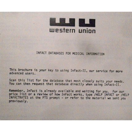 1984 Western Union EasyLink, Electronic Mail, Promo literature; testimonials.