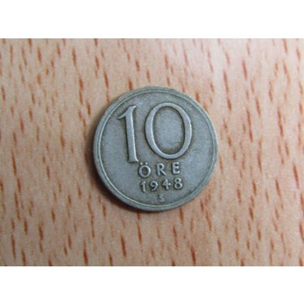 Sweden 1948 10 Silver Ore Coin