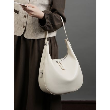 Genuine Leather Women Tote Bag Handbags White