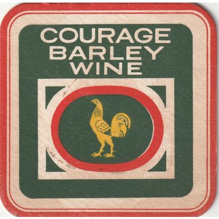 BEER MAT - COURAGE BARCLAY BREWERY - BARLEY WINE - (Cat No 035) - (1964)