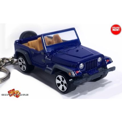 VERY RARE KEYCHAIN BLUE JEEP WRANGLER
